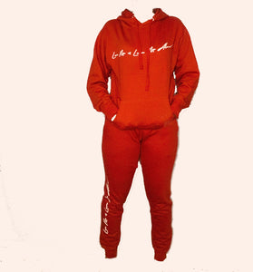 Burnt Orange "Love Me or Leave Me Alone" Sweatsuit