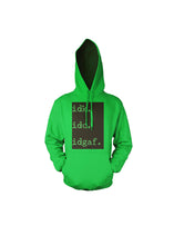 Load image into Gallery viewer, Customizable Green IDGAF Hoodie
